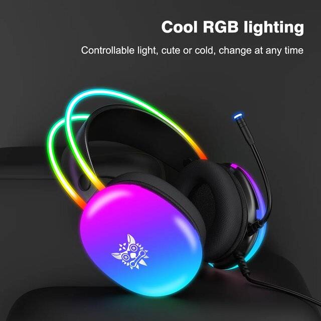Onikuma X25 RGB Gaming Headset Wired 50mm Driver - 2