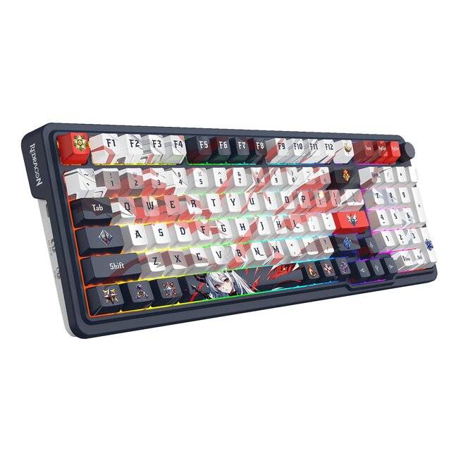 كيبورد Redragon EISA K686 Pro 96% ميكانيكي Dual-Mode RGB أزرق - 3