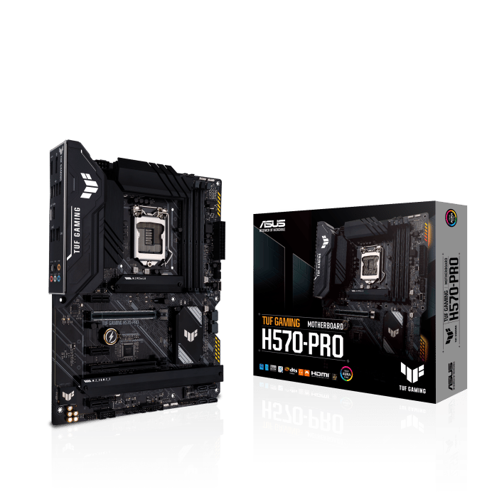 ASUS TUF GAMING H570-PRO LGA 1200 ATX Motherboard DDR4 PCIe 4.0 2.5Gb Ethernet - 1