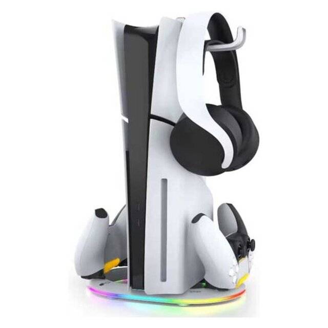 Ipega PG-P5S045 PS5 Vertical Stand White USB-C Mount - 2