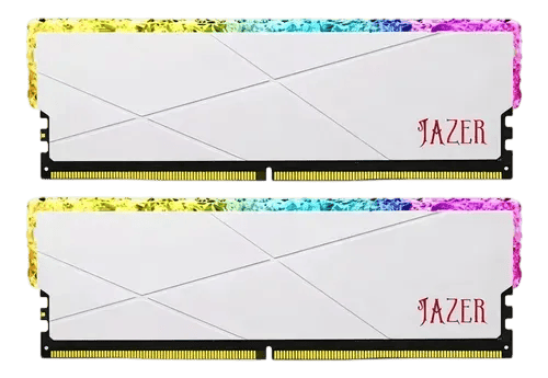 Jazer DDR4 32GB (2x16GB) 3200MHz White RGB Desktop Memory - 2