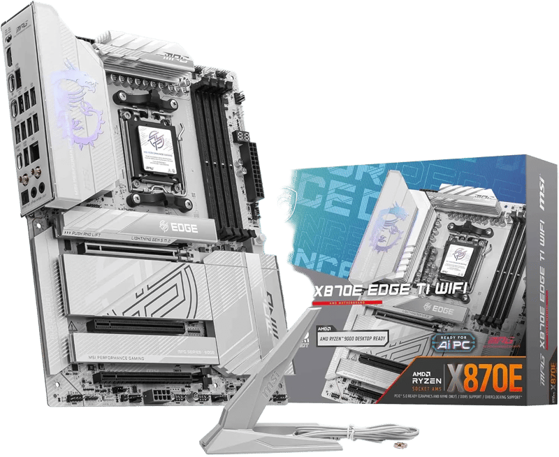 MSI MPG X870E EDGE TI WIFI AMD X870E AM5 ATX Motherboard - 8