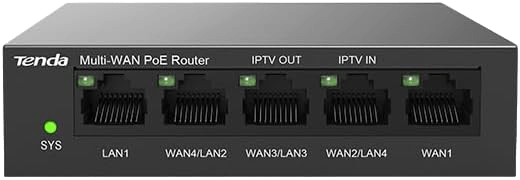 Tenda Gigabit Ethernet 5-Port PoE Router - 5