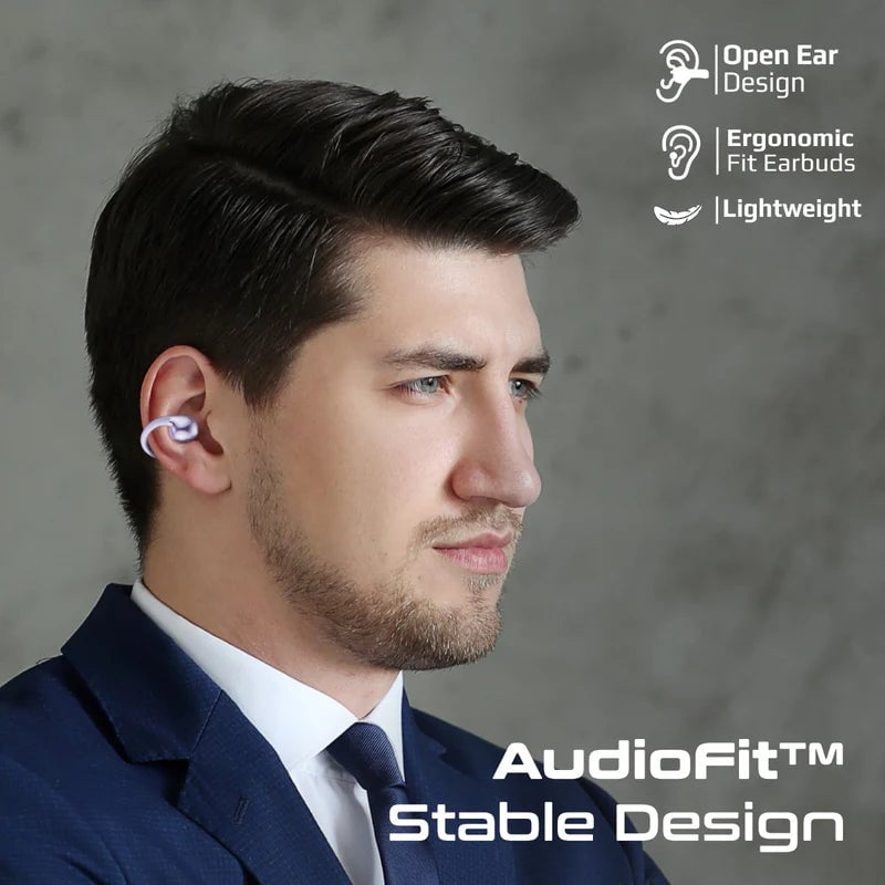 سماعات Promate AirClip AudioFit TWS بلوتوث 5.4 بنفسجي - 9