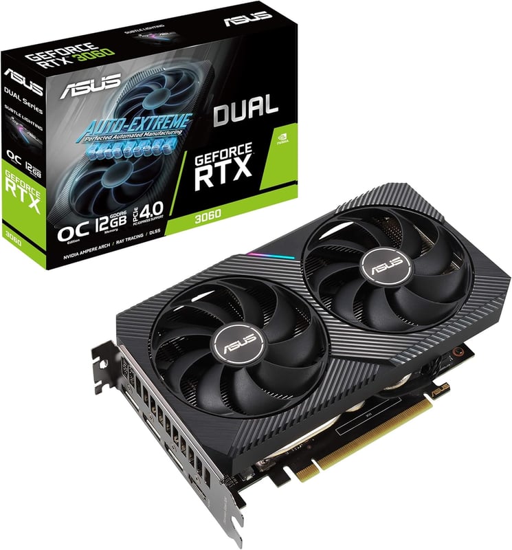 كارت شاشة ASUS Dual GeForce RTX 3060 12GB GDDR6 - 9