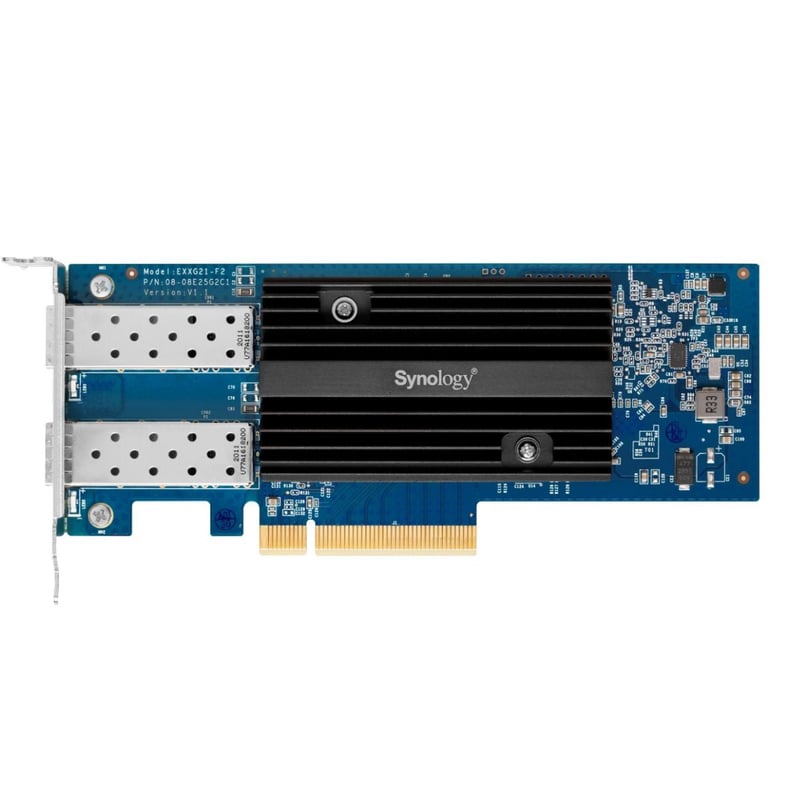 محول Synology E10G21-F2 Dual-Port 10GbE SFP+ PCIe 3.0 x8 - 1