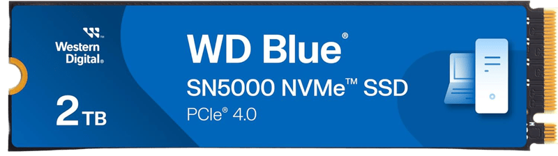 Western Digital Blue SN5000 2TB NVMe M.2 PCIe 4.0 Internal SSD - 7