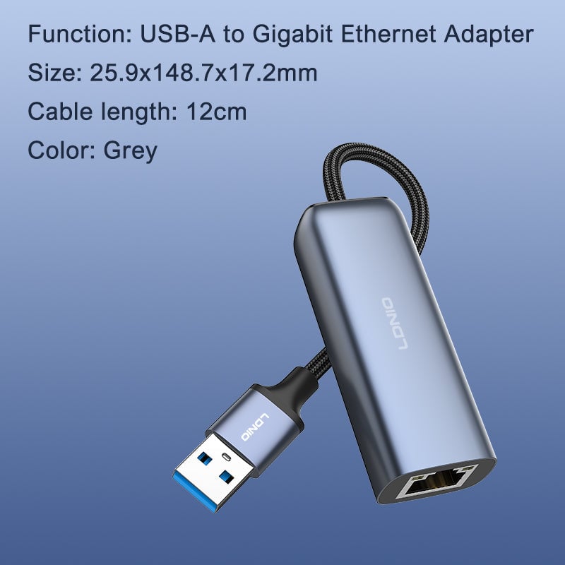 محول LDNIO RJ-01U USB 3.0 إلى Gigabit Ethernet - 6