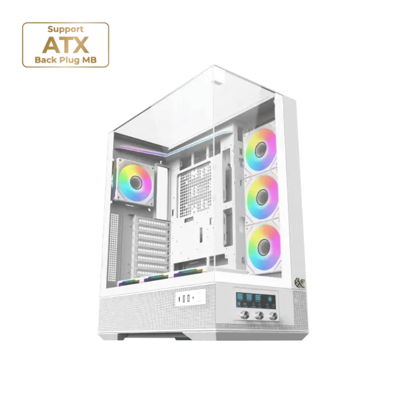 كيس XIGMATEK Vision Pro Arctic Mid-Tower ATX أبيض - 1