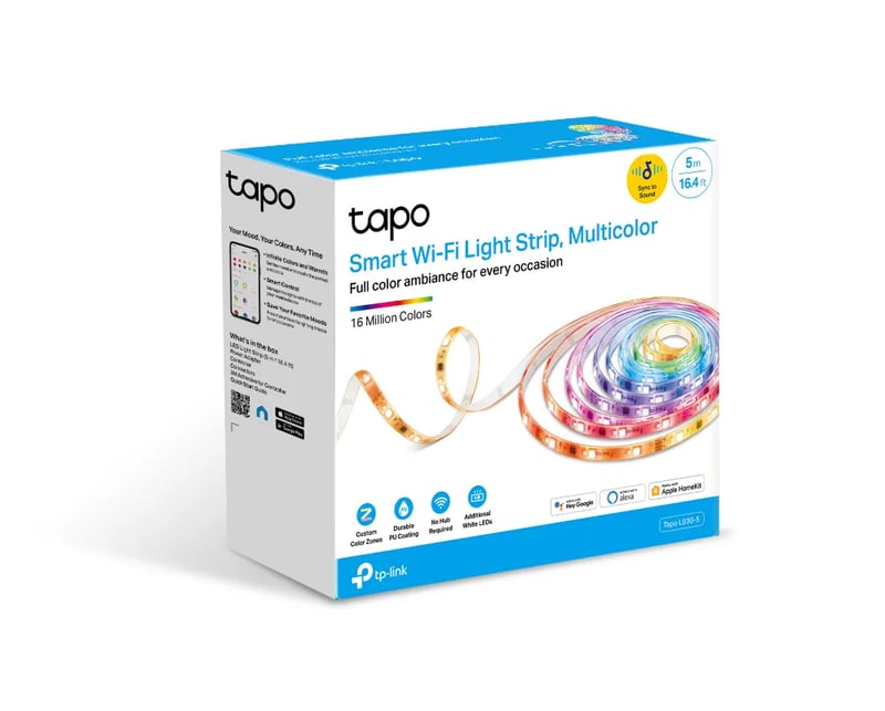 TP-Link Tapo L930-5 Smart Wi-Fi Multicolor LED Light Strip 5m - 10