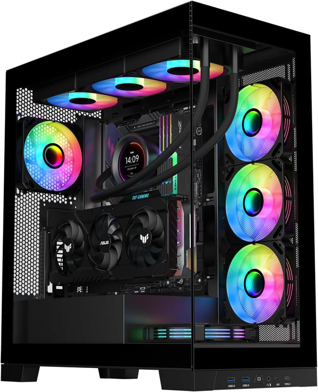 SAMA NEVIEW 4503 Mid-Tower ATX Case Dual Tempered Glass - 11