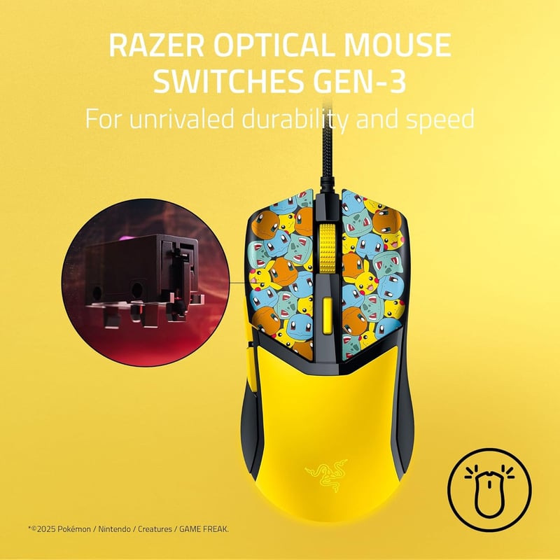 Razer Cobra Gaming Mouse Wired 8500 DPI Pokémon Edition - 3