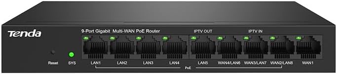 Tenda Gigabit PoE Router G0-8G-PoE 9-Port - 3