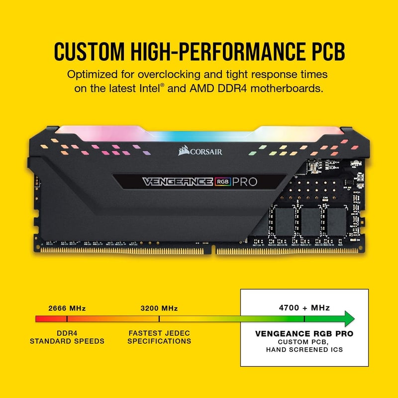 Corsair Vengeance RGB Pro SL 32GB (2x16GB) DDR4 3200MHz C16 Black - 4