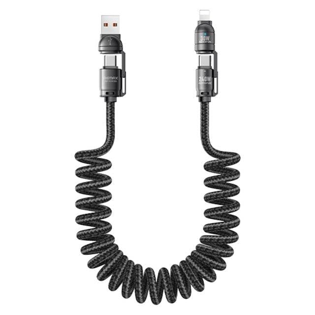 كيبل Remax USB-A إلى [Other] 1500cm سبرينغ أسود - 2