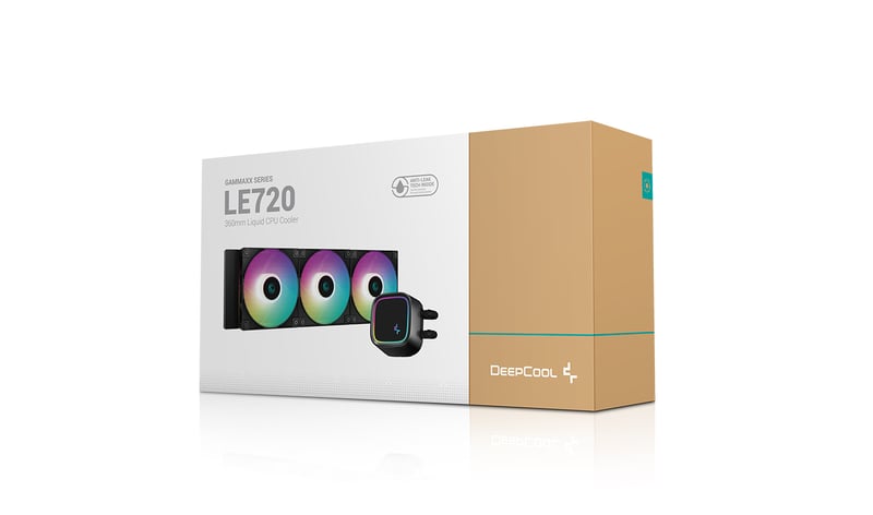 DeepCool LE720 360mm ARGB AIO Liquid Cooler 250W TDP Black - 8
