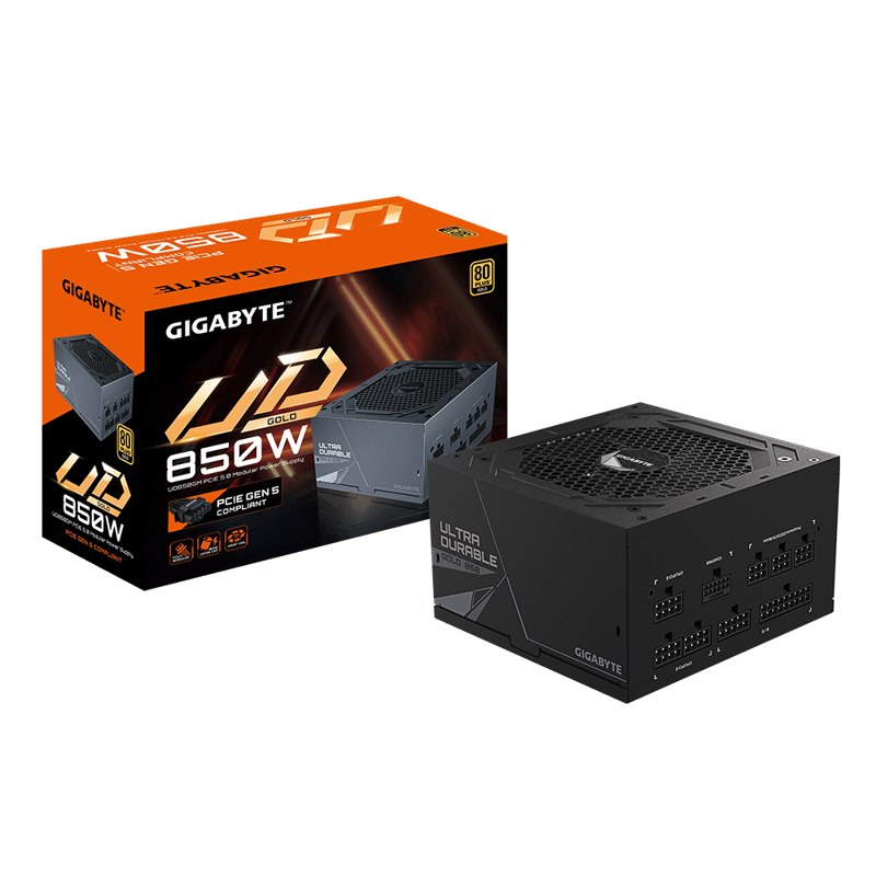 باور سبلاي Gigabyte UD850GM Plus 850W 80+ Gold Fully Modular أسود - 1
