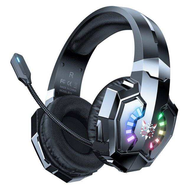 Onikuma B15 Tri-Mode Gaming Headset 50mm Drivers Wireless RGB - 5