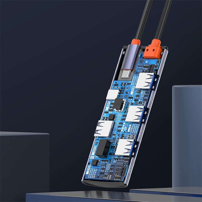 LDNIO DS-15U 5-Port USB 3.0 100W PD USB Hub Gray - 10