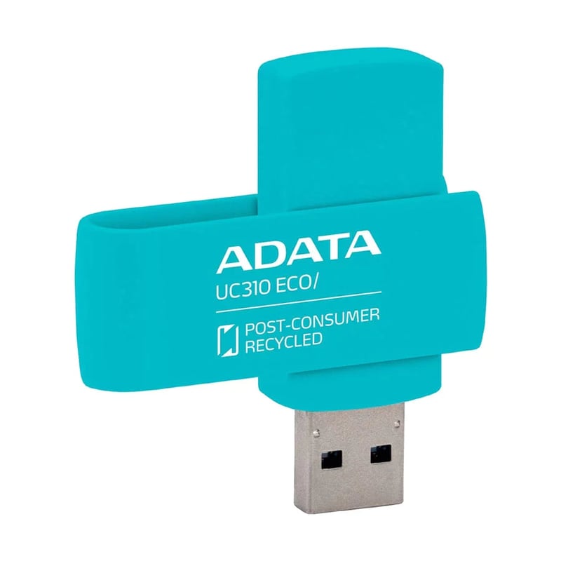 ADATA UC310 Eco 256GB USB 3.2 Flash Drive Green - 3