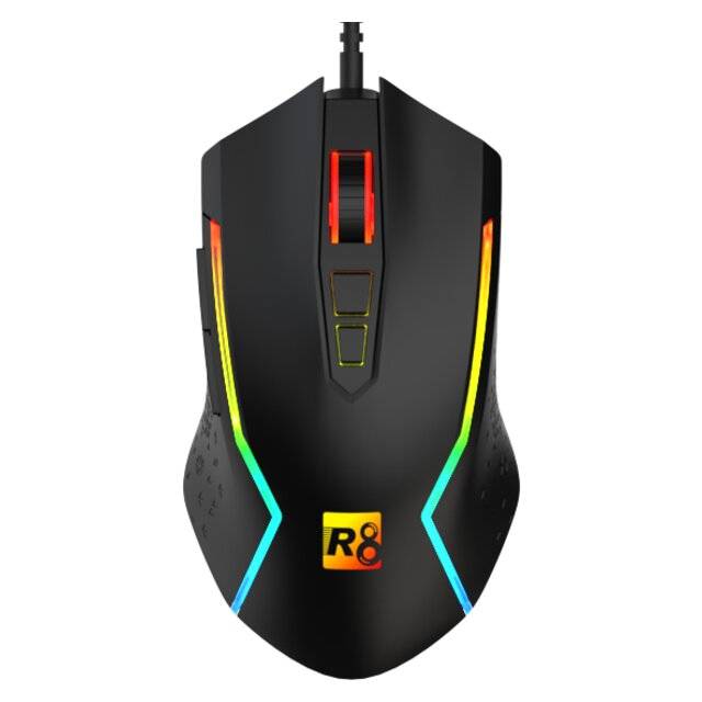 R8 G203 Wired Gaming Mouse 8000 DPI RGB Black - 5