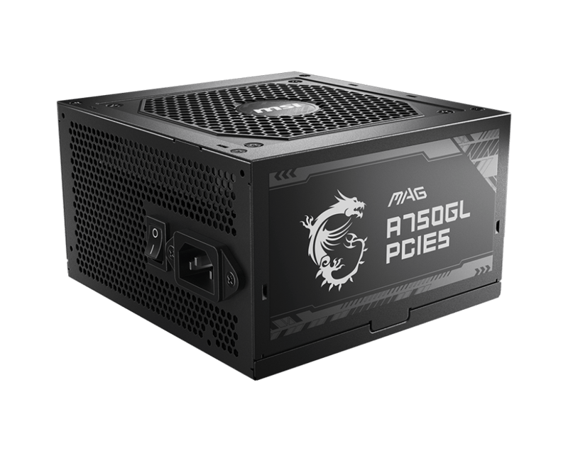 MSI MAG A750GL Plus 750W 80+ Gold Non-Modular PSU - 2