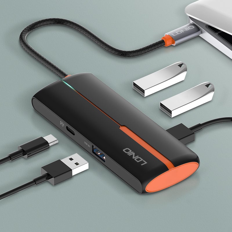 محول USB LDNIO DS-25U 5-Port USB 3.0 100W PD - 8
