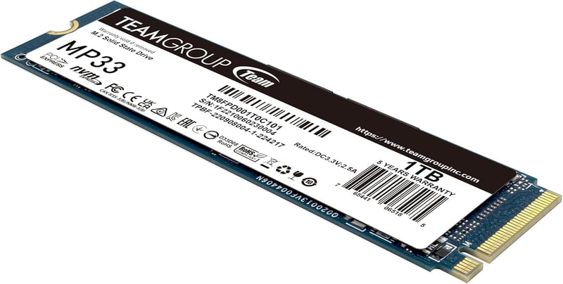 TEAMGROUP MP33 Pro 1TB NVMe M.2 PCIe 3.0 Internal SSD - 2
