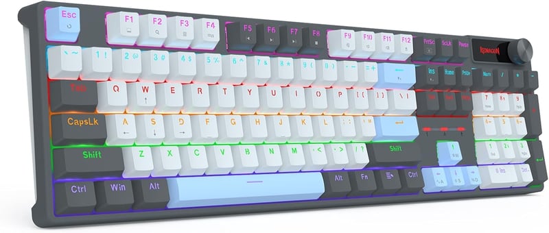 Redragon K718 Full-Size Mechanical Keyboard Red Switch Wired Rainbow Backlit - 9