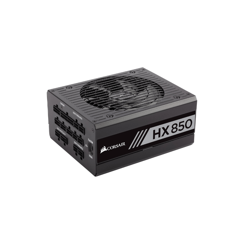 باور سبلاي Corsair HX Series 850W 80+ Platinum معياري بالكامل أسود - 1