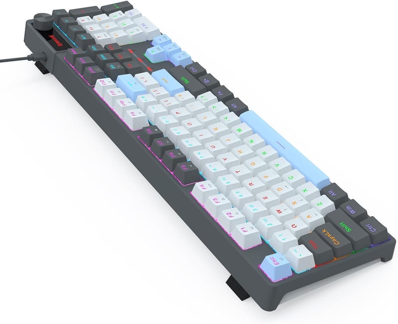 Redragon K718 Full-Size Mechanical Keyboard Red Switch Wired Rainbow Backlit - 3