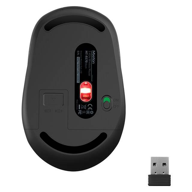 Meetion R571 Silent Wireless Mouse - Black - 3