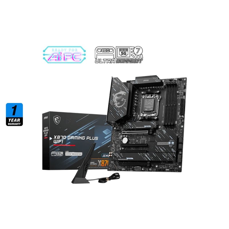 MSI X870 GAMING PLUS WIFI AM5 ATX Motherboard - 6