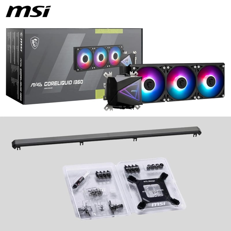 مبرد MSI MAG Coreliquid I360 360mm AIO سائل ARGB أبيض - 8