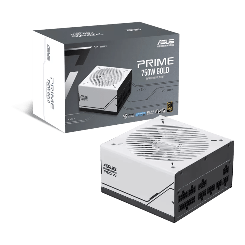 باور سبلاي ASUS Prime 750W 80+ Gold Fully Modular أبيض - 1