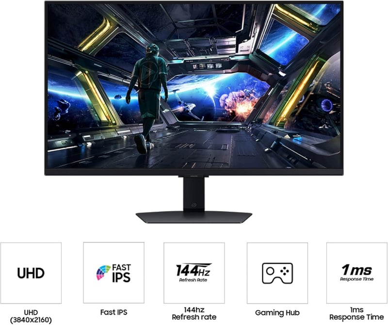 Samsung Odyssey G7 32" 4K 144Hz IPS Smart Gaming Monitor - 8