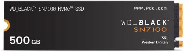 Western Digital WD_BLACK SN7100 500GB NVMe M.2 PCIe 4.0 SSD - 7