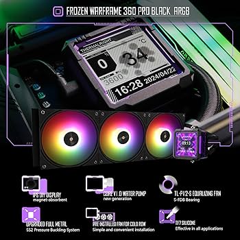 Thermalright Frozen Warframe PRO 360mm AIO Liquid Cooler Black - 7