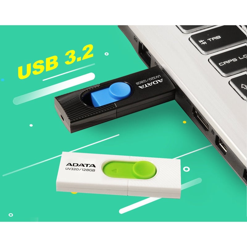 فلاش ADATA UV320 256GB USB 3.2 Black - 7