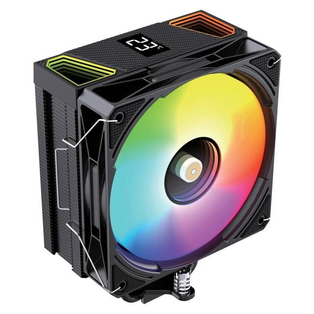 مبرد Zeus ZC-600 Air Freeze LCD 120mm 220W TDP ARGB أسود - 6