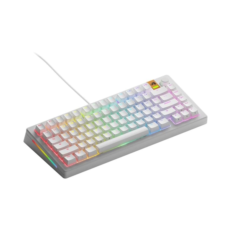 كيبورد Glorious GMMK 3 75% Hall Effect سلكي RGB أبيض - 1