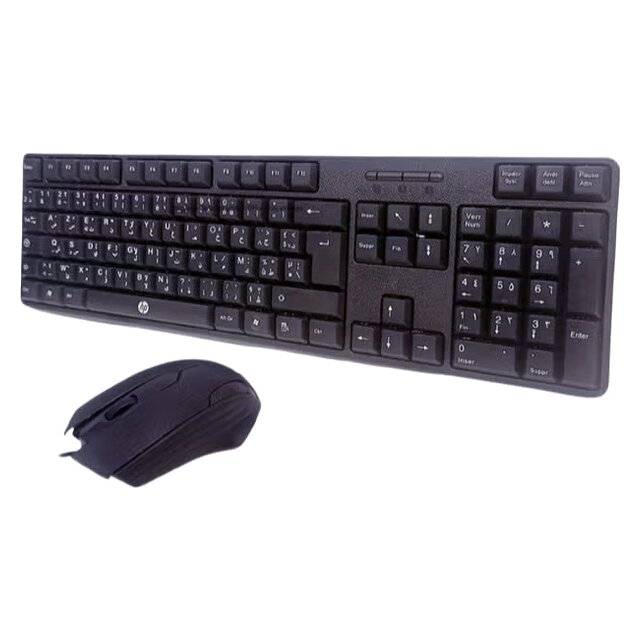 كيت كيبورد وماوس HP KM1300 سلكي أسود - 1