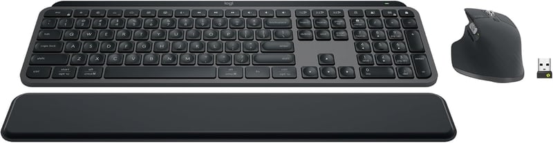 Logitech MX Keys S Combo Wireless Keyboard and Mouse with Palm Rest - 3