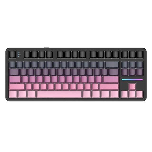 كيبورد Attack Shark X87 TKL 80% Hot-Swappable Tri-Mode Wireless RGB أسود - 1