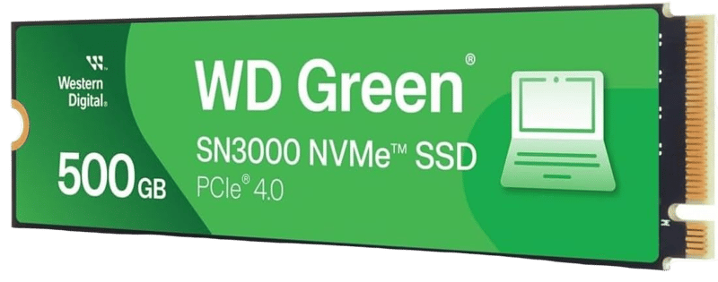 وحدة تخزين SSD Western Digital Green SN3000 سعة 500GB NVMe M.2 PCIe 4.0 - 6