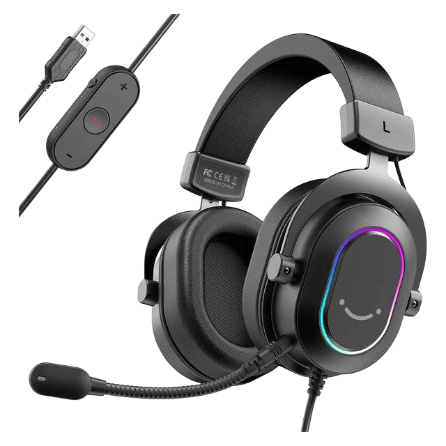 FIFINE AmpliGame H6 Wired USB Gaming Headset 7.1 Surround RGB - 4
