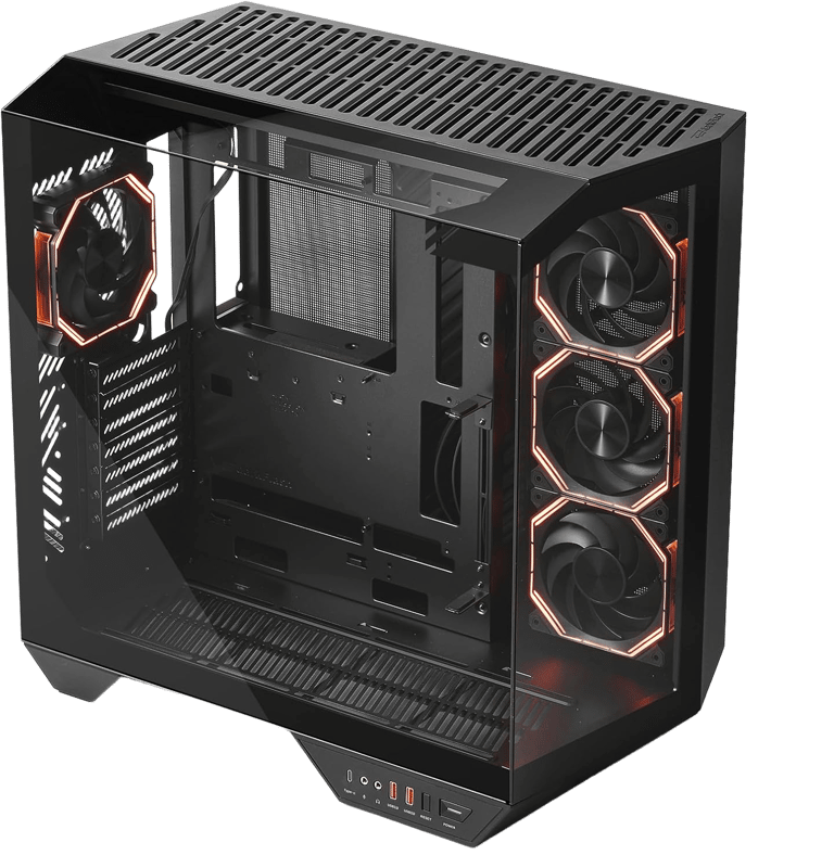 DarkFlash DY470 Mid-Tower ATX Case Black Tempered Glass - 8