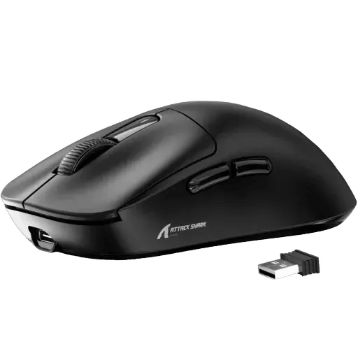 ماوس Attack Shark X3 26000 DPI Dual-Mode أسود - 5