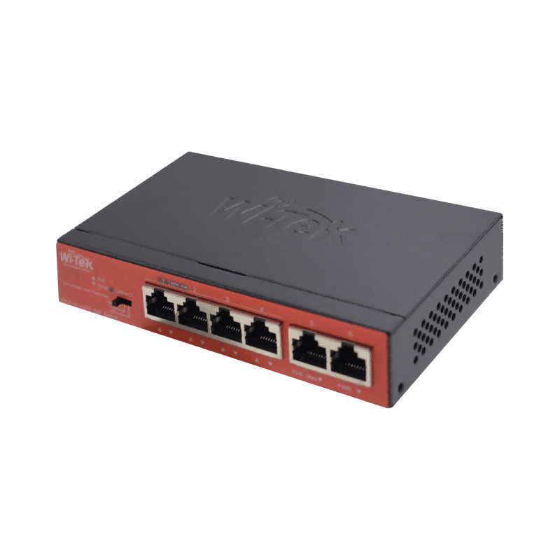 Wi-Tek WI-PS205(V4) 4-Port PoE Switch with 60W Hi-PoE and Extend Mode - 2