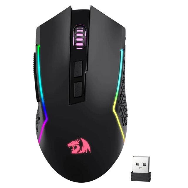 ماوس Redragon Trident M693 8000 DPI Dual-Mode RGB أسود - 1